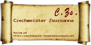 Czechmeister Zsuzsanna névjegykártya